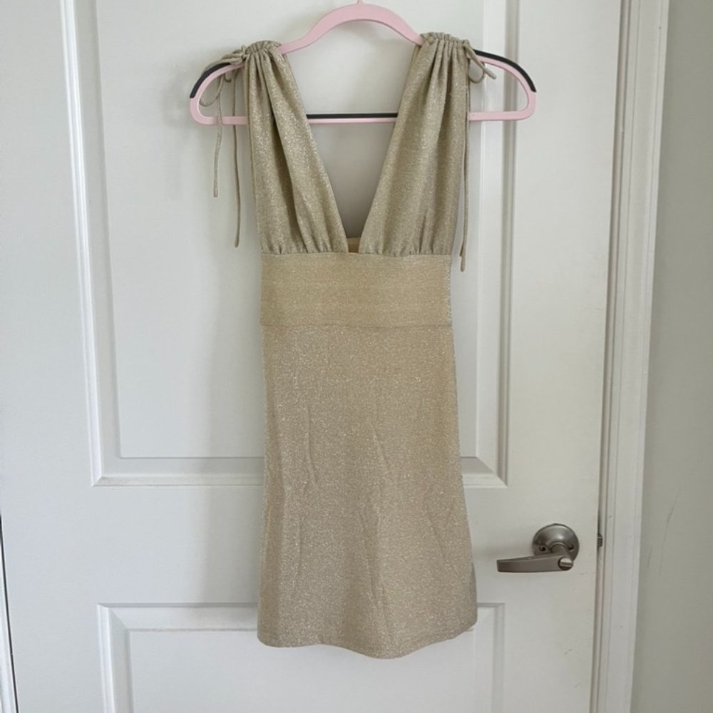 princess polly champagne amari dress